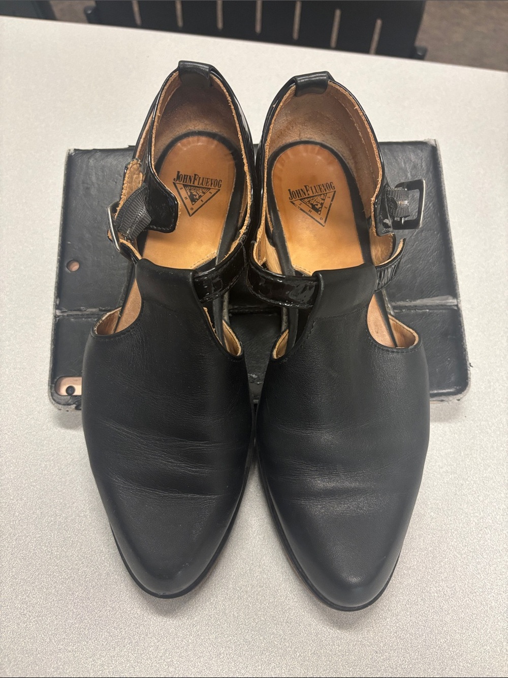 Anna Maria Mary Jane Leather Flats - Modvog by John Fluevog (size 9)